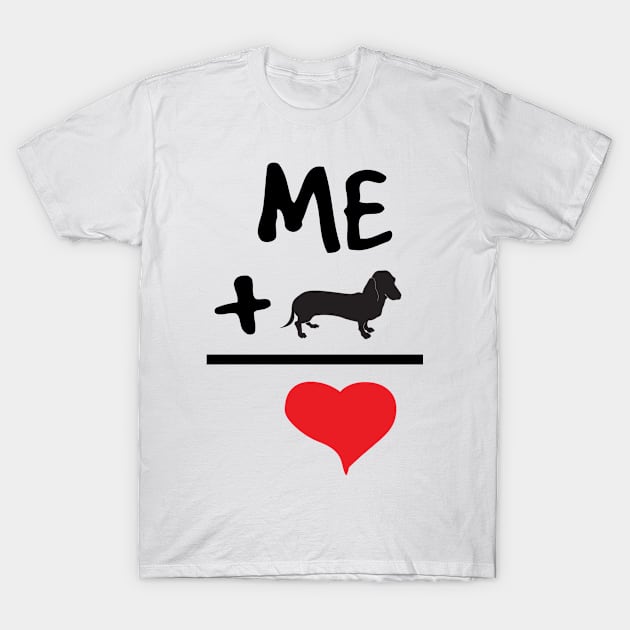 Me Plus Doxies Equals Love T-Shirt by veerkun